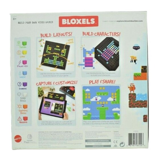 Mattel Bloxels Builder Starter Kit 320 Blocks Build Your Own Video Game - Picture 4 of 8